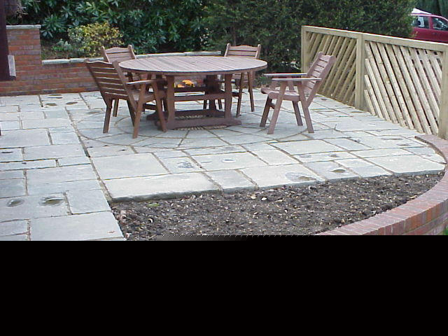 Fencing and patio
